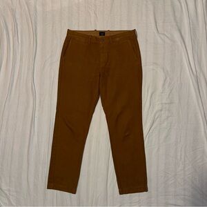 J. Crew 770 Straight-Fit Chinos in Garment-Dyed Brown Canvas Size 34x32